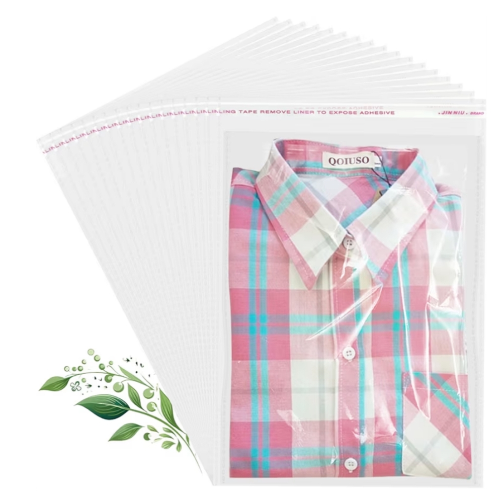 (30) Clear Poly Mailer Bags 9x12